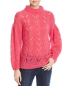 KATE SPADE KATE SPADE NEW YORK POINTELLE DROP SHOULDER SWEATER,NJMUA145