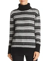 C BY BLOOMINGDALE'S C BY BLOOMINGDALE'S JACQUARD CASHMERE TURTLENECK SWEATER - 100% EXCLUSIVE,V9495
