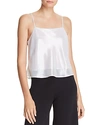LUCY PARIS CROPPED METALLIC CAMISOLE - 100% EXCLUSIVE,BL-T4351