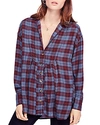 FREE PEOPLE ALL ABOUT THE FEELS PLAID TOP,OB889606