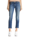MOTHER THE RASCAL ANKLE CHEWED-HEM STRAIGHT-LEG JEANS IN THE ONES WE USED TO KNOW,1194-104