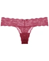 Cosabella Never Say Never Cutie Low Rider Thong In Plum Blossom