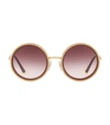 DOLCE & GABBANA ROUND SCALLOP SUNGLASSES,14826734