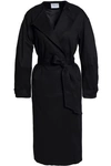 HOUSE OF DAGMAR HOUSE OF DAGMAR WOMAN CALISTA COTTON-BLEND GABARDINE COAT BLACK,3074457345619647751