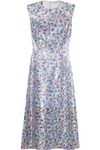 CHRISTOPHER KANE METALLIC LACE MIDI DRESS,3074457345619673637