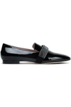 CHRISTOPHER KANE WOMAN EMBELLISHED PATENT-LEATHER SLIPPERS BLACK,AU 1016843419970405