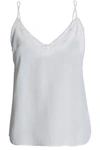 ANINE BING ANINE BING WOMAN LACE-TRIMMED SILK CREPE DE CHINE CAMISOLE WHITE,3074457345619531010