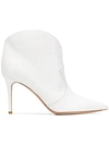 GIANVITO ROSSI GIANVITO ROSSI POINTED ANKLE BOOTS - 白色