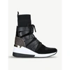 MICHAEL MICHAEL KORS BECKETT BOOTIE LEATHER SOCK-FIT TRAINERS