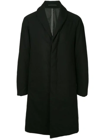 Kazuyuki Kumagai Basic Midi Coat In Black | ModeSens