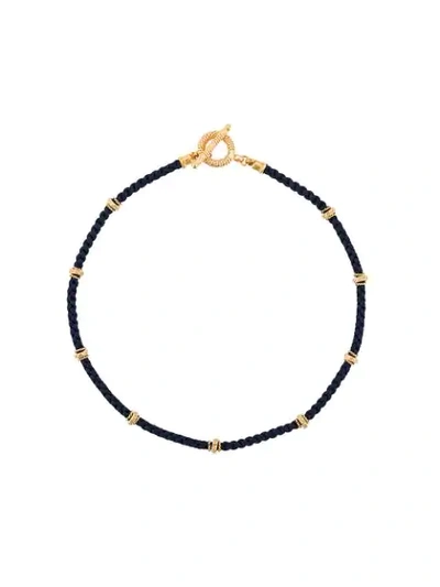 Gas Bijoux Marquise Necklace In Blue