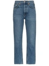 RE/DONE HIGH RISE STOVE PIPE JEANS