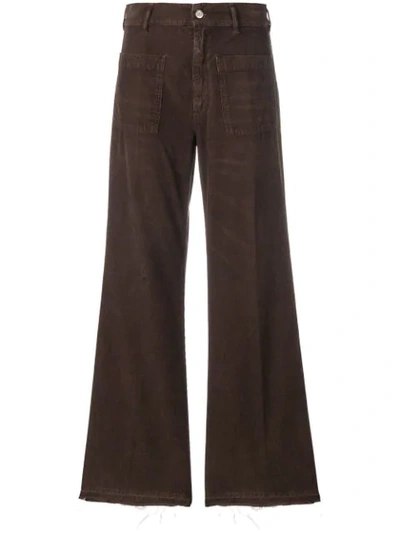 Golden Goose Deluxe Brand Bootcut Flared Corduroy Trousers - 棕色 In Brown