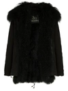 MR & MRS ITALY SHEARLING TRIMMED HOODED PARKA