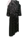 VIVETTA VIVETTA HEART PRINTED DRESS - BLACK