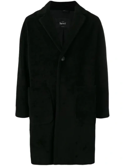 Hevo Single Breasted Coat - 黑色 In Black