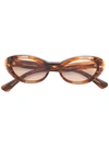 CHRISTIAN ROTH ROUND WAVE SUNGLASSES