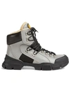 GUCCI GUCCI FLASHTREK HIGH-TOP SNEAKER WITH WOOL - SILVER