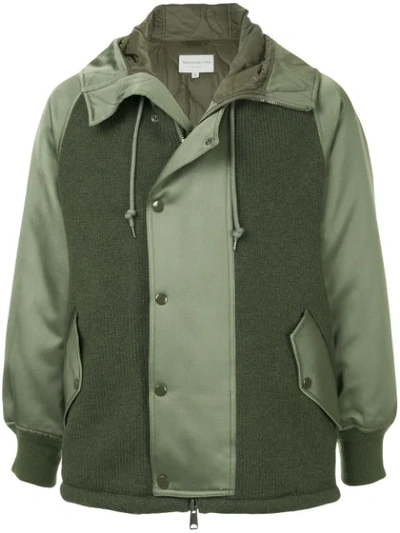Tomorrowland Knit Panel Hooded Jacket - 绿色 In Green