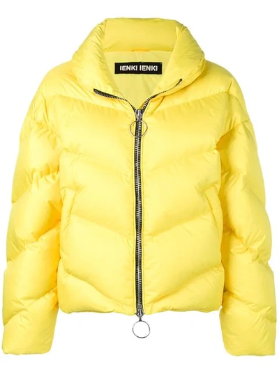 Ienki Ienki Zipped Puffer Jacket In Yellow