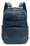 Frye 'logan' Leather Backpack - Blue In Navy