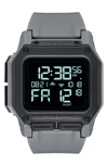 Nixon Men's Digital Regulus Strap Watch 46mm In Gunmetal