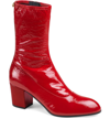 GUCCI PRINTYL PATENT LEATHER ZIP BOOT,552543A0R20