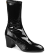 GUCCI PRINTYL PATENT LEATHER ZIP BOOT,552543A0R20