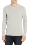Billy Reid Heirloom Saddle Tweed Sweater In Light Grey