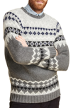 BARBOUR WETHERAL FAIR ISLE CREWNECK REGULAR FIT SWEATER,MKN1123GY52