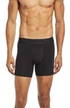 Tommy John Second Skin 4-inch Boxer Briefs In Black