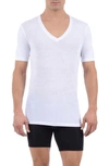 TOMMY JOHN COOL COTTON DEEP V-NECK UNDERSHIRT,1001113