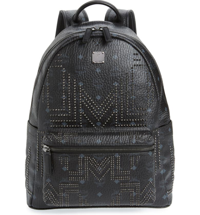 Mcm Men's Stark Gunta Medium Studded Backpack In Black