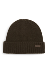 Barbour Carlton Beanie In Dark Green