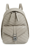 BOTKIER DAKOTA QUILTED LEATHER BACKPACK - GREY,18F1978