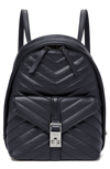 BOTKIER DAKOTA QUILTED LEATHER BACKPACK - BLUE,18F1978