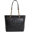 Tory Burch Fleming Chain-handle Leather Tote Bag In Black/gold
