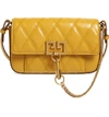 GIVENCHY MINI POCKET QUILTED CONVERTIBLE LEATHER BAG - YELLOW,BB604DB08Z