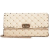 Valentino Garavani Rockstud Matelassé Quilted Leather Crossbody Bag In Light Ivory