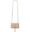 Saint Laurent Kate Monogram Ysl Small Tassel Shoulder Bag With Golden Hardware In Natural Brown