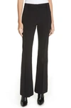 Veronica Beard Hibiscus Black Stretch-twill Trousers In Black