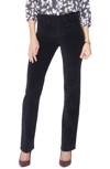 Nydj Marilyn Straight-leg Jeans In Black