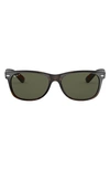 Ray Ban Small New Wayfarer 52mm Polarized Sunglasses In Tortoise