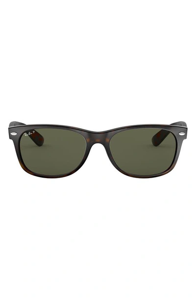 Ray Ban Small New Wayfarer 52mm Polarized Sunglasses In Tortoise