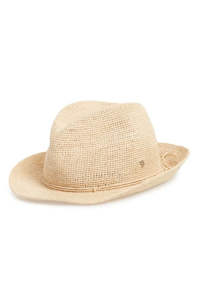 Helen Kaminski Raffia Crochet Packable Sun Hat In Natural