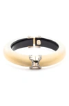 ALEXIS BITTAR ALEX BITTAR LUCITE® PAVÉ EDGE HINGE BRACELET,AB71B058020