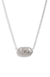 Kendra Scott Elisa Filigree Pendant Necklace In Silver Filigree