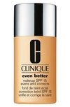 Clinique Even Better Makeup Broad Spectrum Spf 15 Foundation Wn 54 Honey Wheat In 54 Honey Wheat