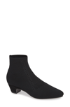 Eileen Fisher Purl Stretch-knit Fabric Booties In Graphite Stretch Fabric