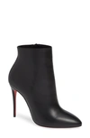 Christian Louboutin Eloise Leather Red Sole Booties In Black